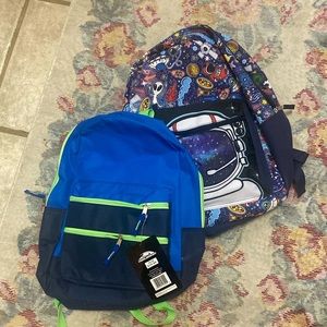 Two boys backpacks never used